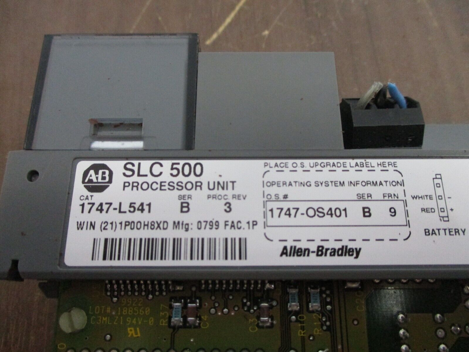 Allen-Bradley SLC500 Processor Unit 1747-L541 Ser B Rev 3 *No Terminal Cover*