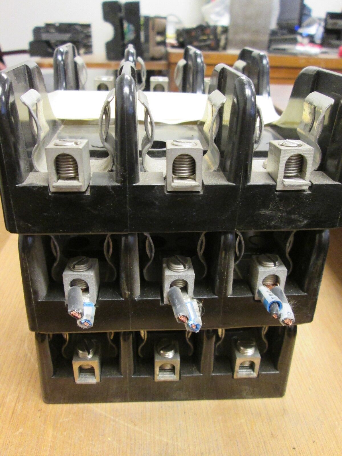 Marathon Fuse Block 6F60A3B 60A 600V 3P Lot of 3 Used