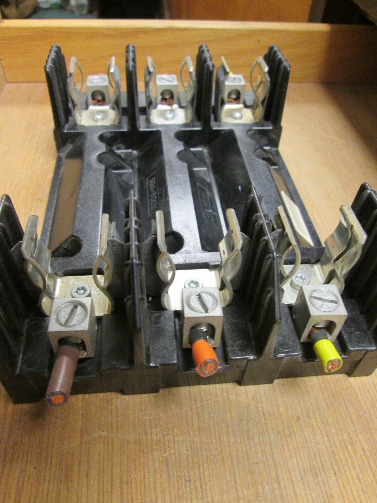 Bussmann Fuse Block R60060-3CR 60A 600V 3P Lot of 2 Used