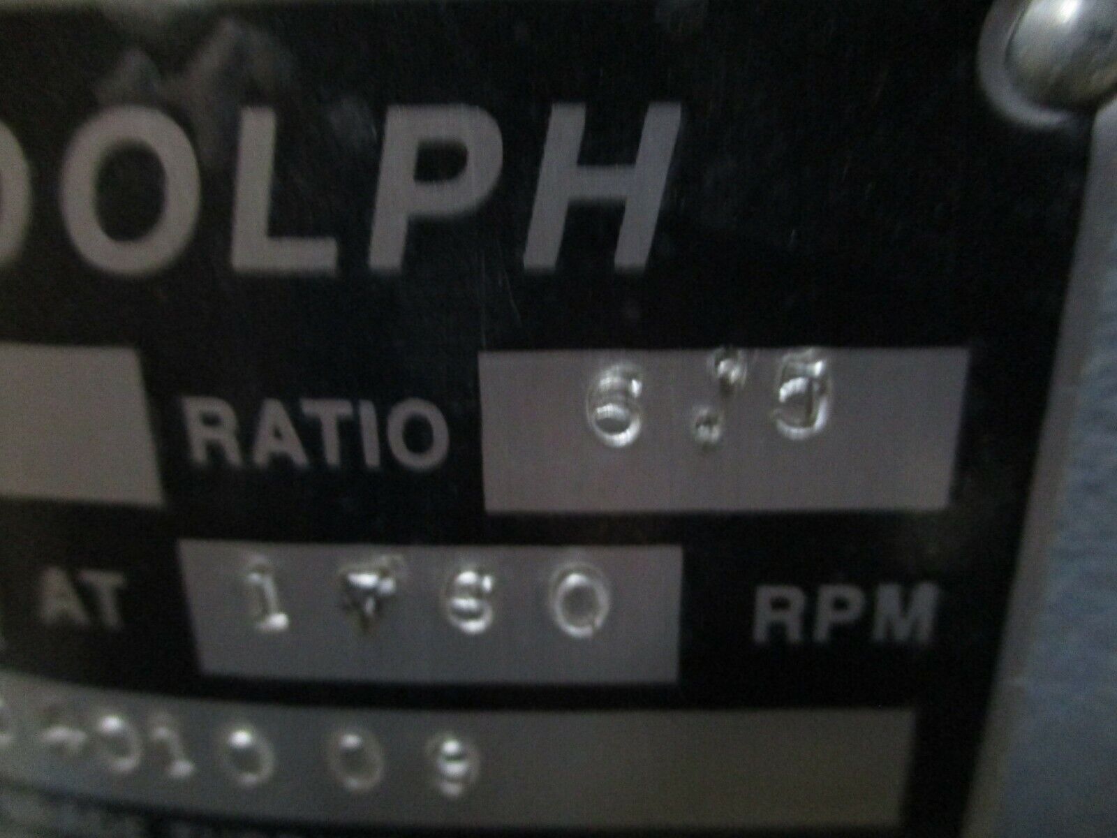 Randolph Gear Drive G150 150HP@1760RPM Ratio: 6:5 Used