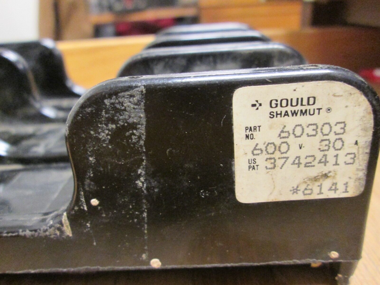 Gould Shawmut Fuse Block 60303 30A 600V 3P Lot of 2 Used