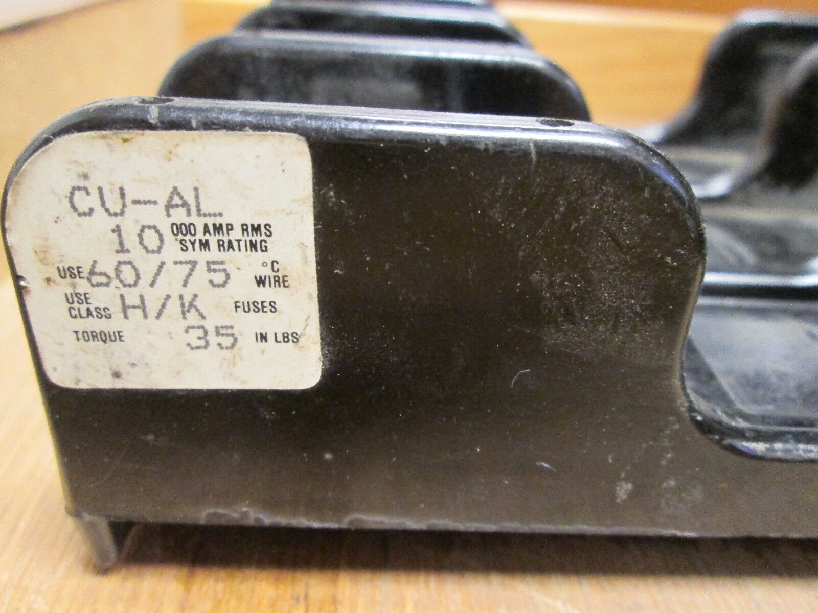 Gould Shawmut Fuse Block 60303 30A 600V 3P Lot of 2 Used