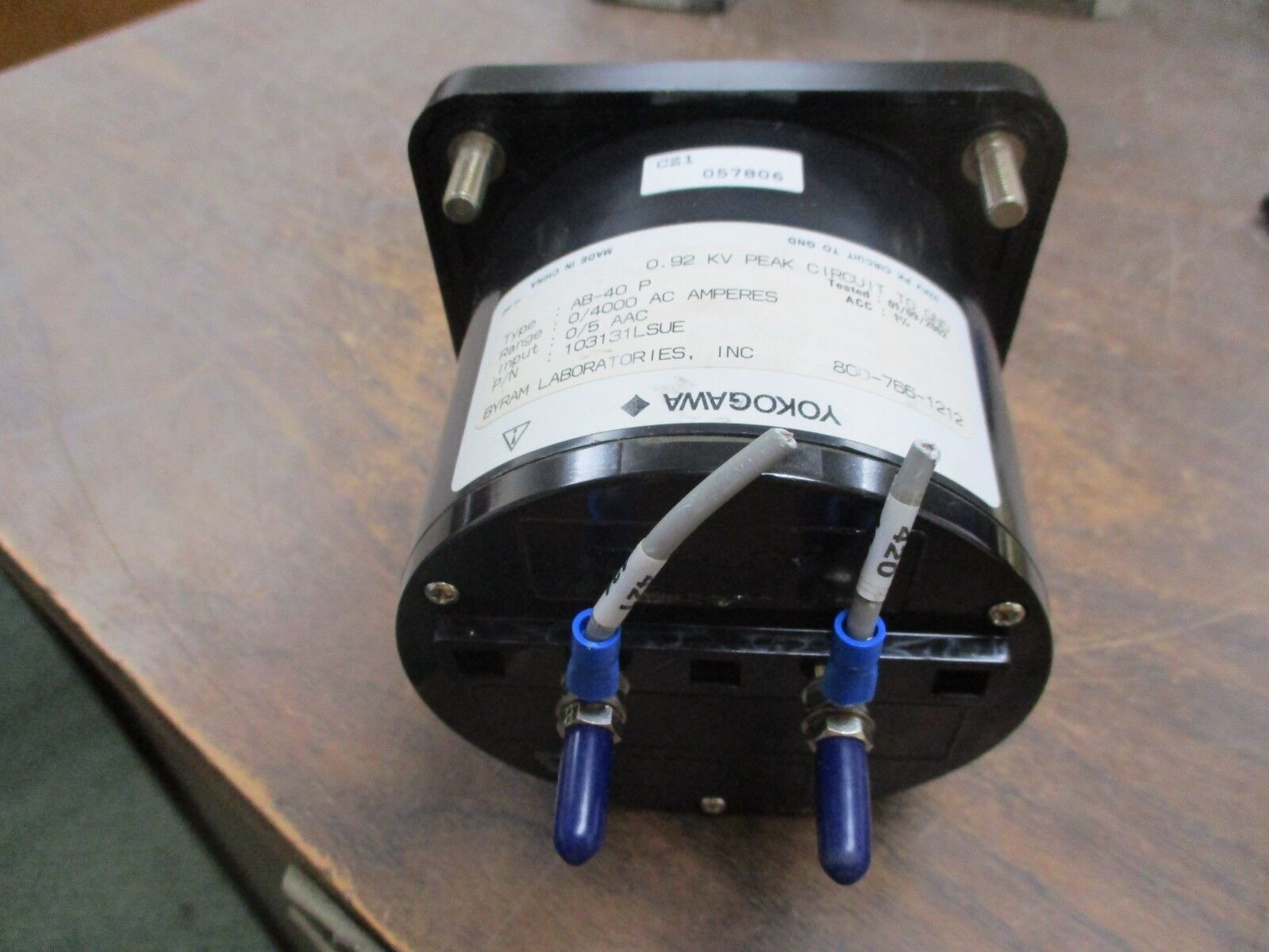 ASCO AC Ampmeter AB-40P Input: 0-5A Range: 0-4000V Used
