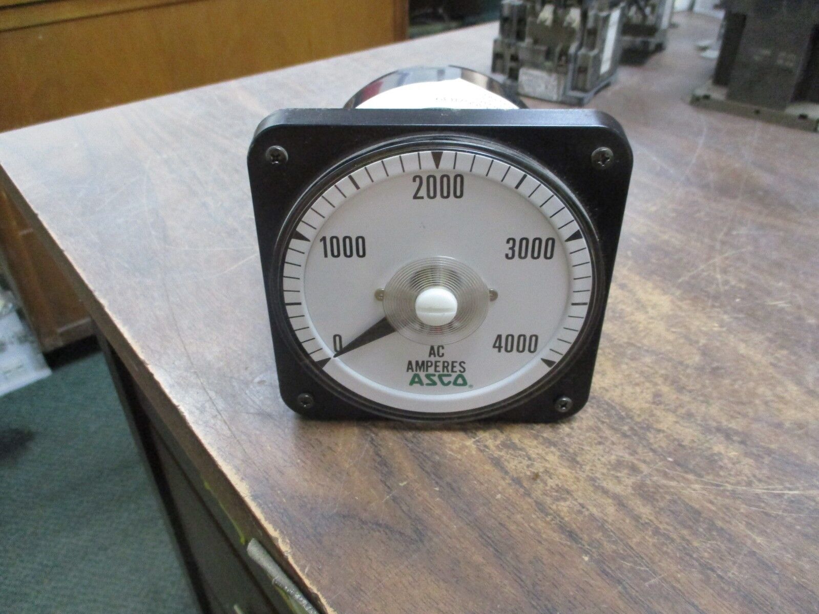 ASCO AC Ampmeter AB-40P Input: 0-5A Range: 0-4000V Used