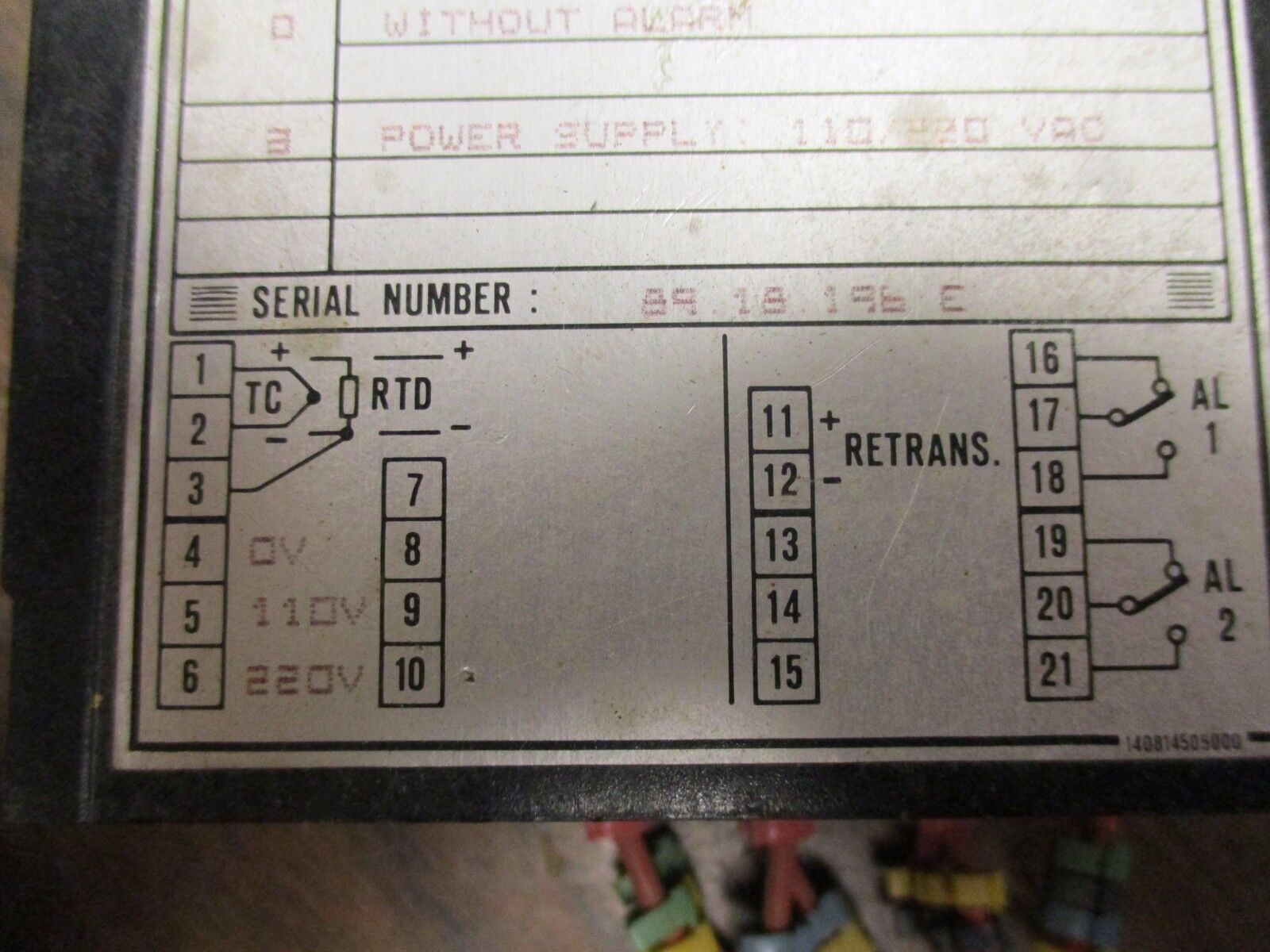 Ero Electronics Temperature Indicator F-48 Input: 0-10VDC Range: 0-100°C, Used