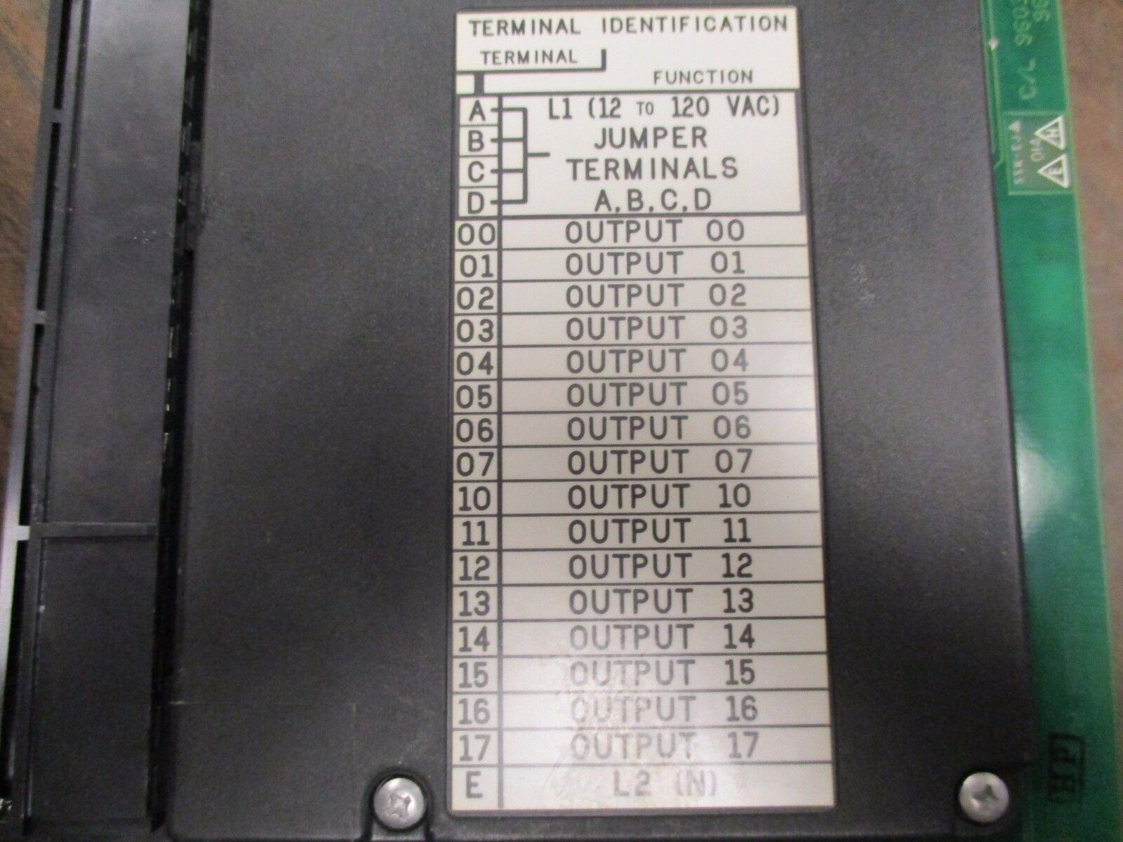 Allen-Bradley AC Output Module 1771-OAD 12-120V Output Used