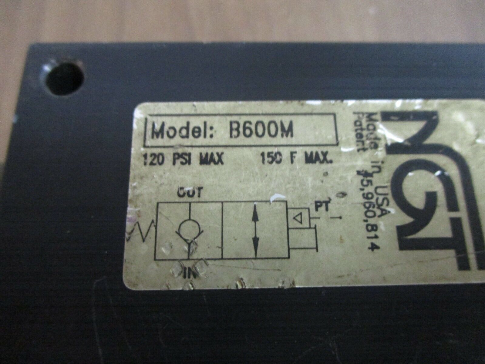 NGT Check Valve B600M 120PSI 150°F Used