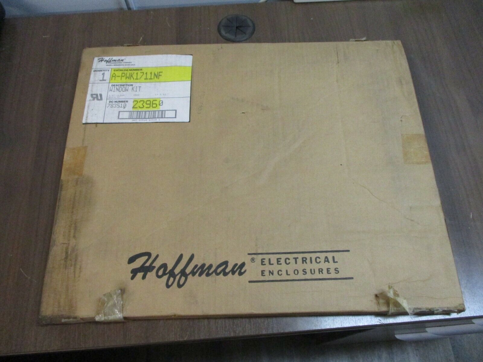 Hoffman Window Kit A-PWK1711NF 1/4" ClearAcrylic Gray 17x11" New Surplus