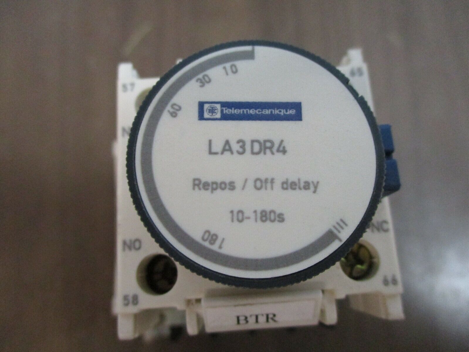 Telemecanique Timing Relay LA3 DR4 Off Delay: 10-180 Sec 120V Coil Used