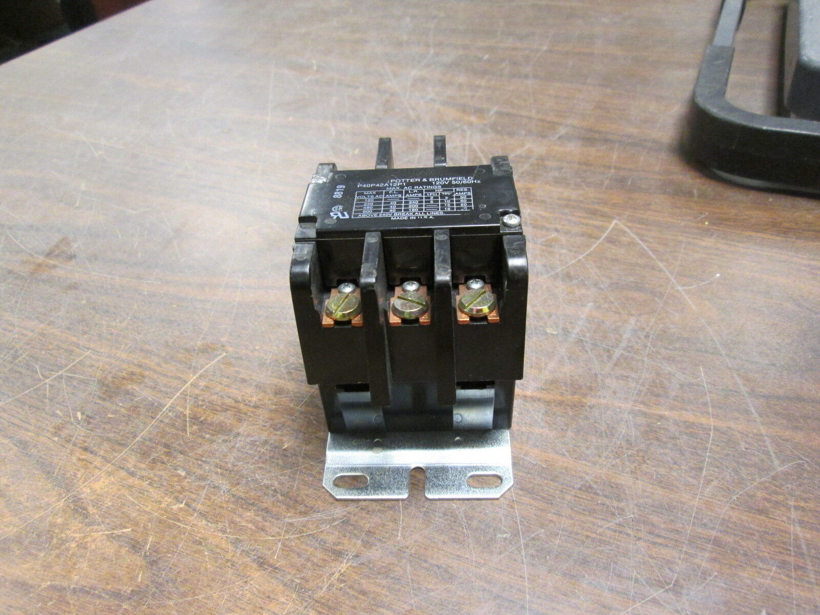 Potter & Brumfield Contactor P40P42A12P1 40A 120V Coil 600V Used