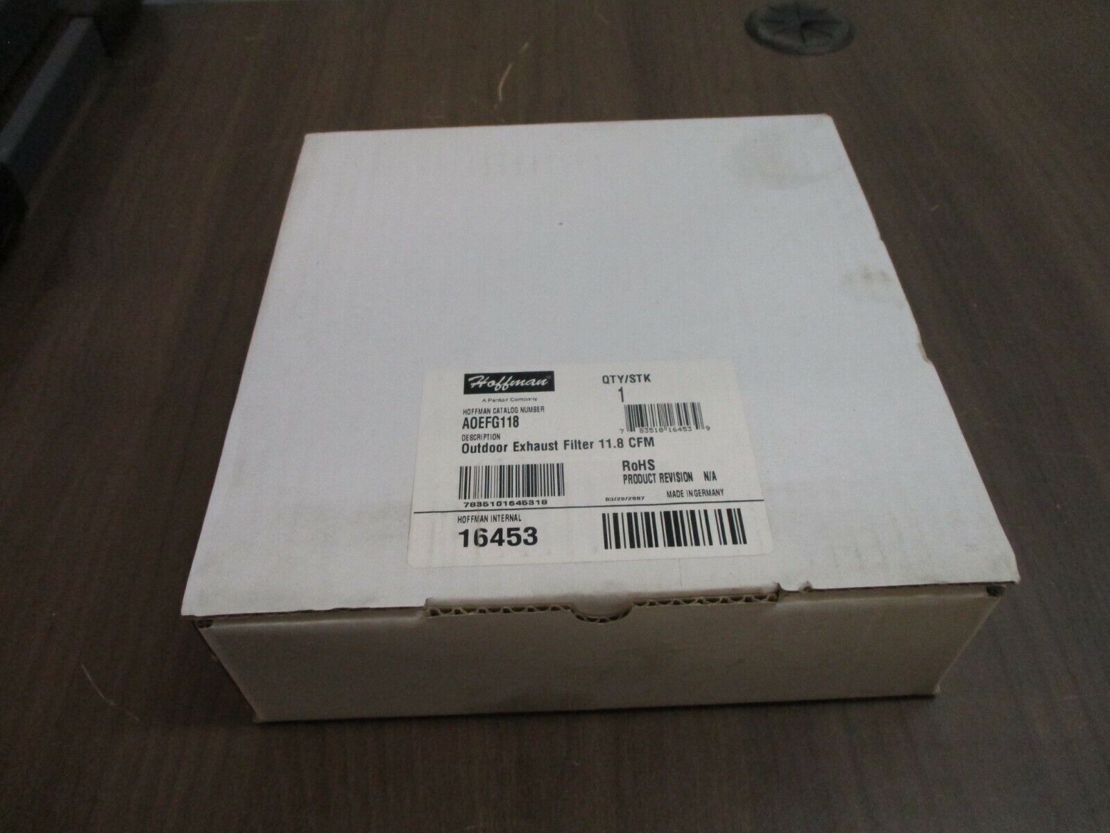 Hoffman Outdoor Exhaust Filter AOEFG118 11.8 CFM New Surplus