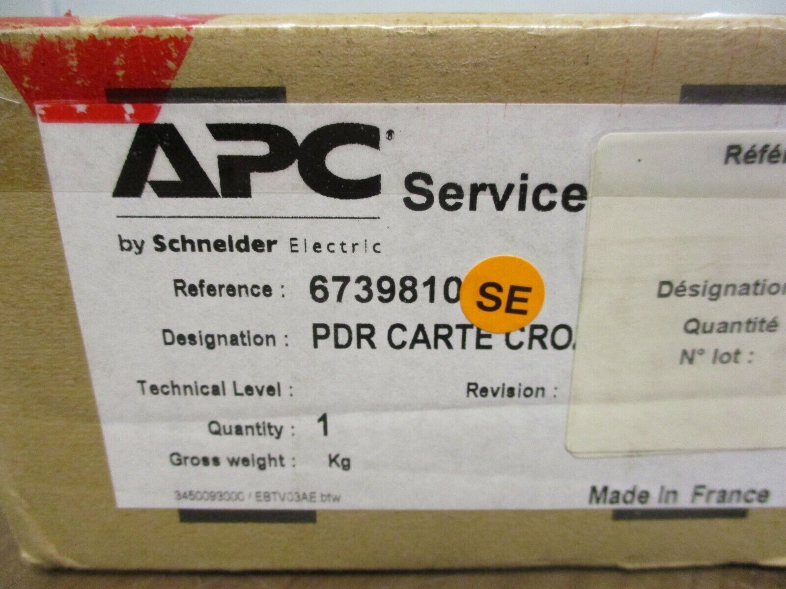 APC PDR Board 6739810SE New Surplus