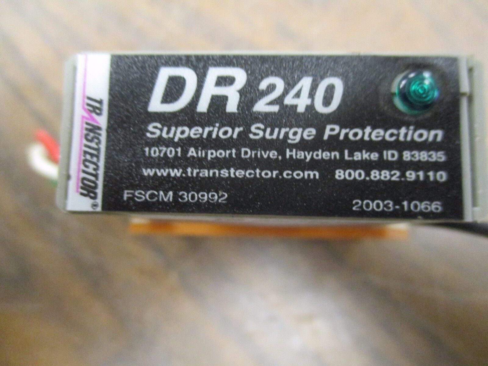 Transtector Surge Protector DR-240 240VAC 21000W Dissipation Used
