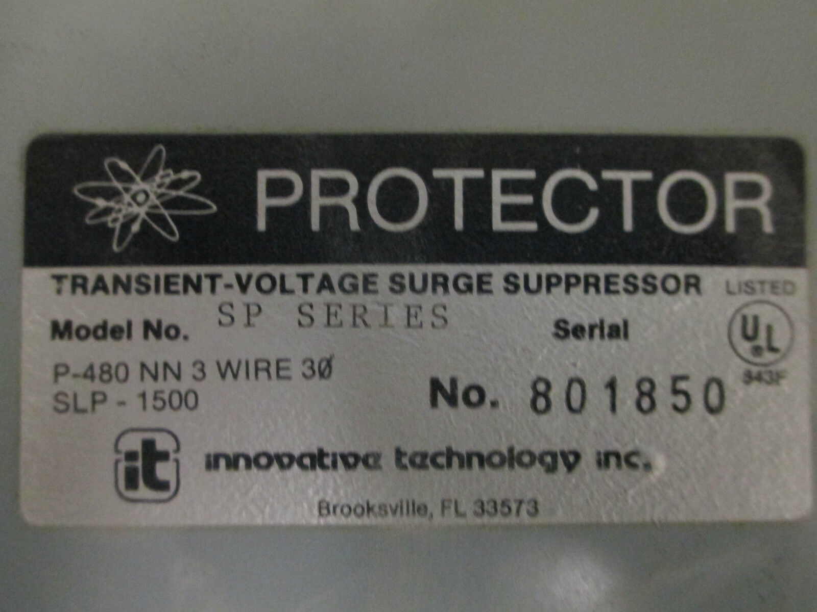 Protector Transient Voltage Surge Suppressor P-480 NN, 3W 3PH
