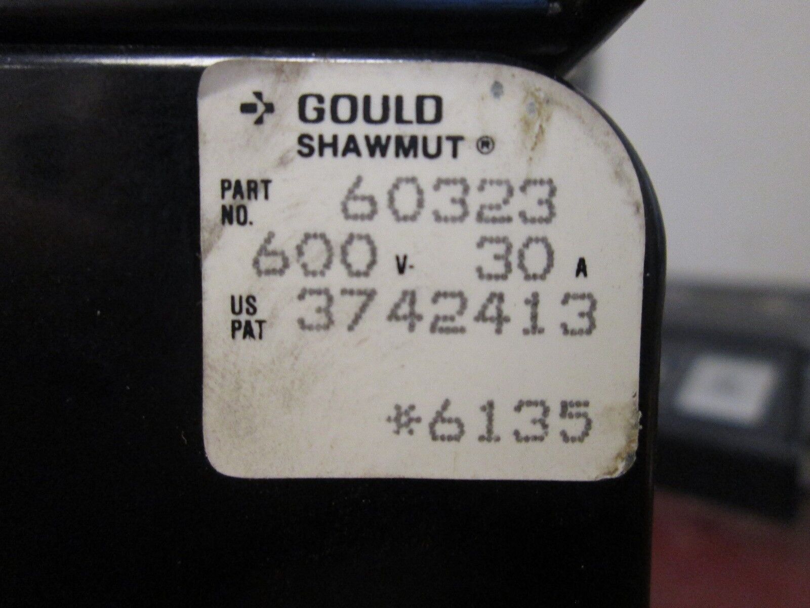 Gould Fuse Block 60323 30A 600V 3P *Lot of 3* Used