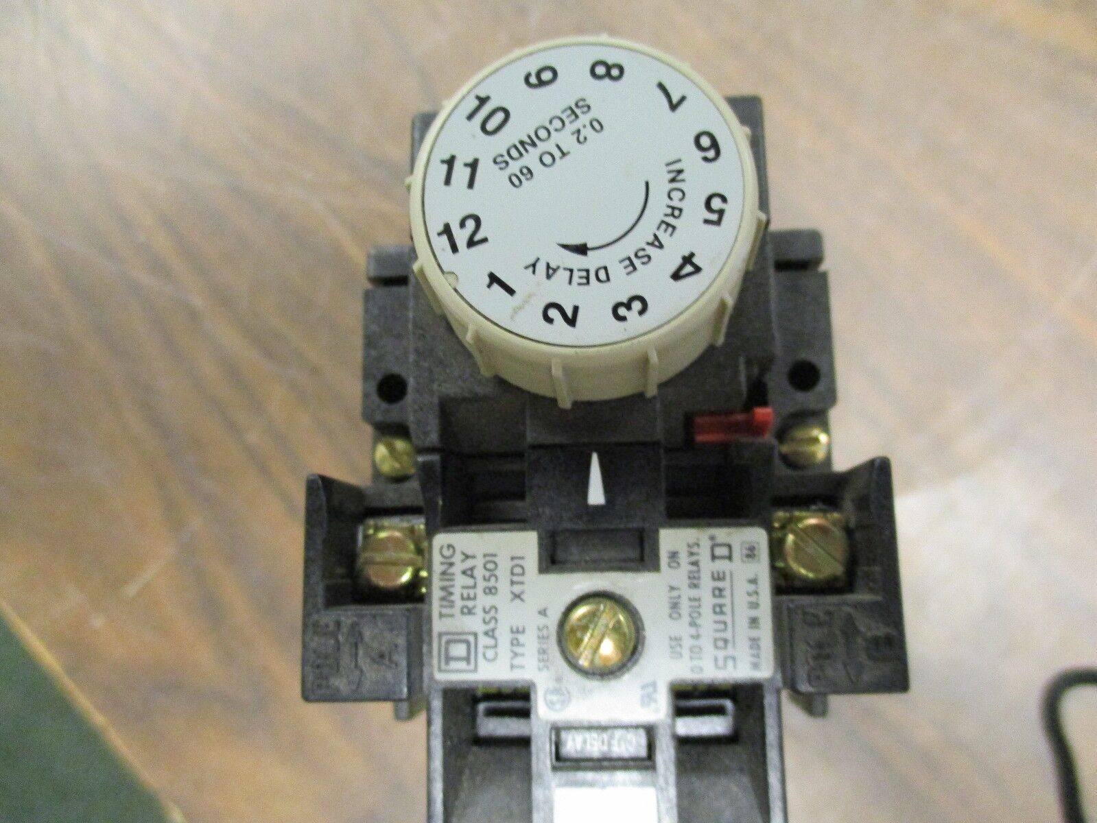Square D Control Relay w/ Timing Relay XO 40 MB 20A Range: 0.2-60sec Used