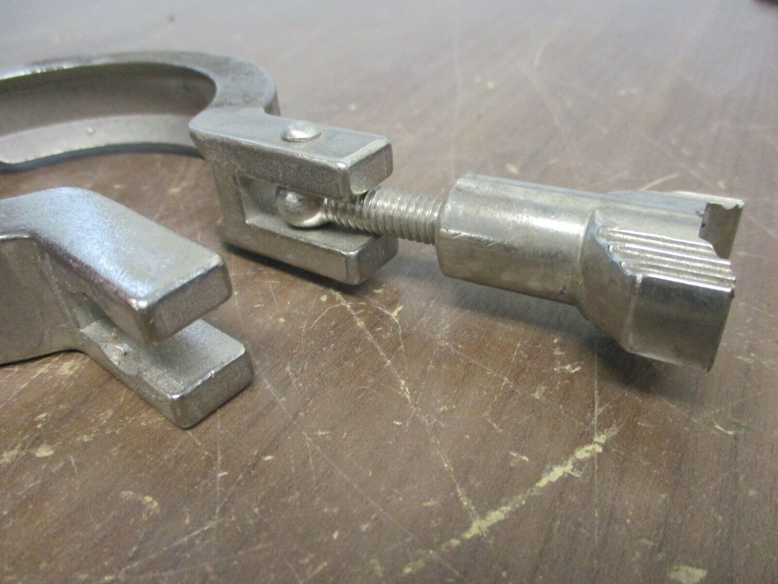 Misc. Brand Stainless Steel Sanitary Clamp Size: 2-1/2" Used