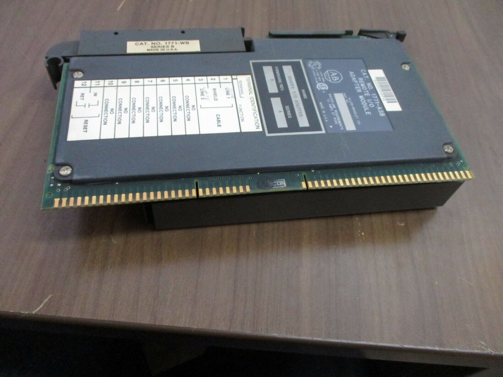 Allen-Bradley Remote I/O Adapter Module 1771-ASB Ser. A F/W Rev. B Used