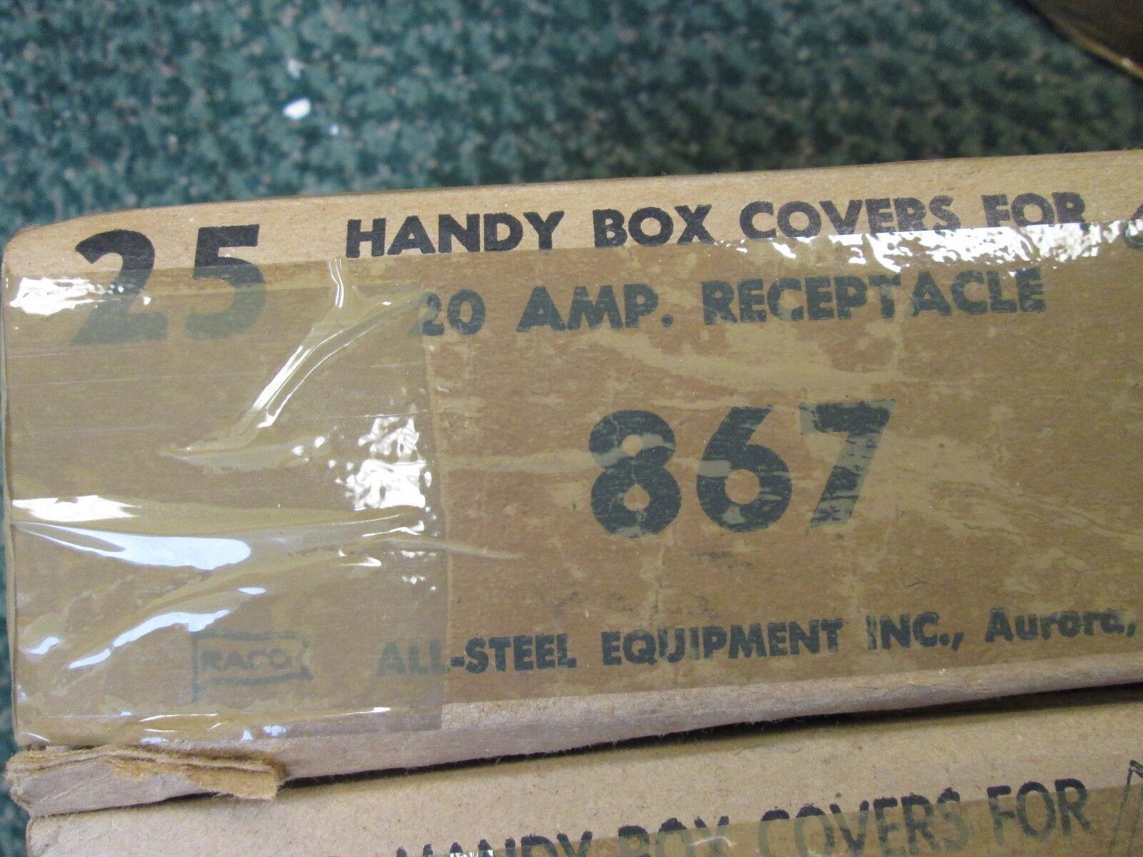 Raco 20A Receptacle Box Cover 867 *Lot of 50* Used