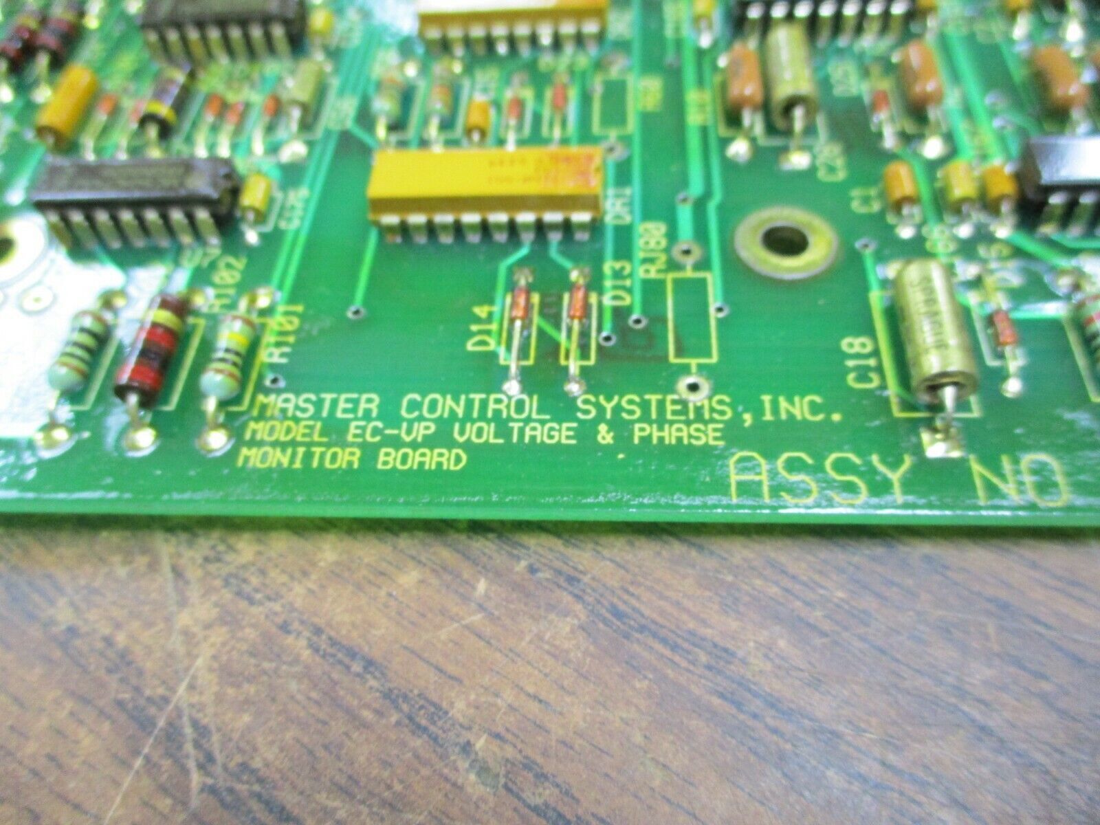 Master Control Systems Voltage & Phase Monitor Board EC-VP Used