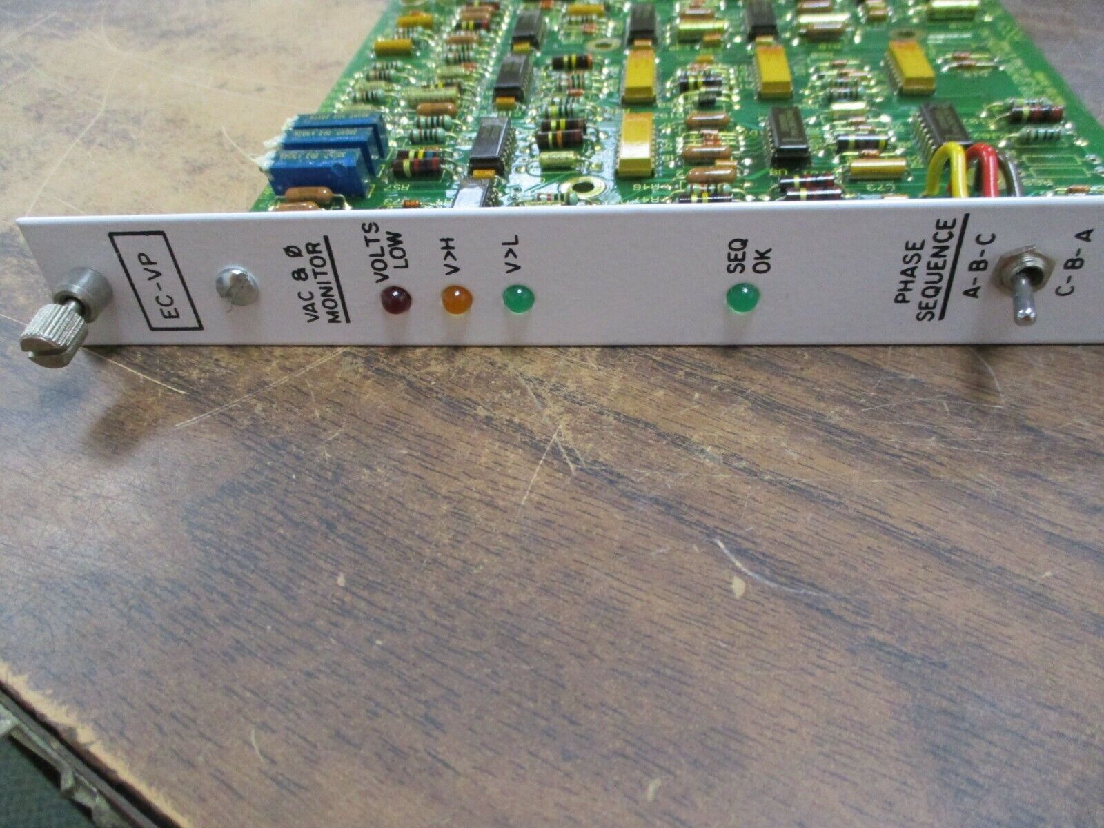 Master Control Systems Voltage & Phase Monitor Board EC-VP Used