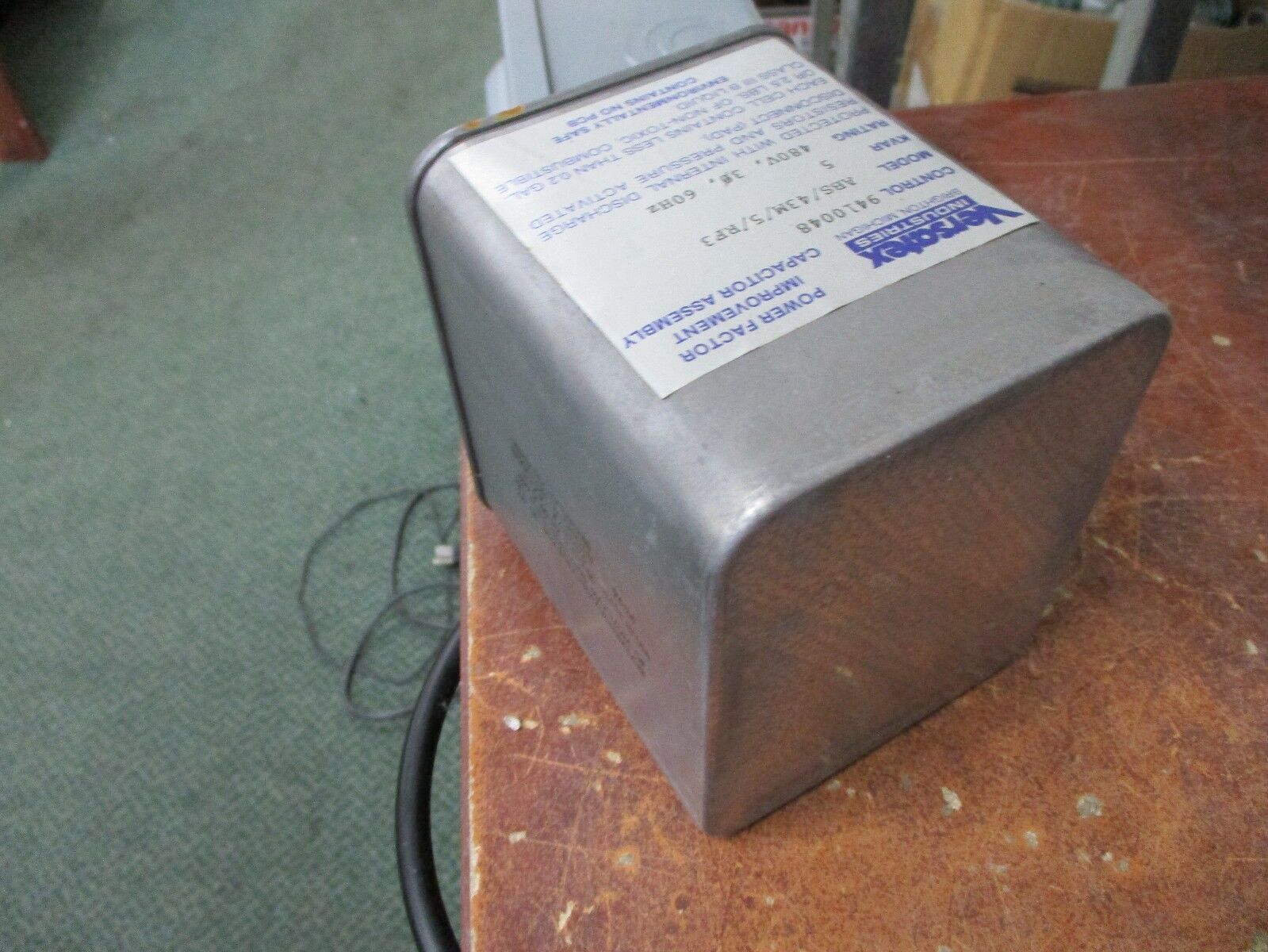 Versatex Power Factor Improvement Capacitor Assembly ABS/43M/5/RF3 5 KVAR Used