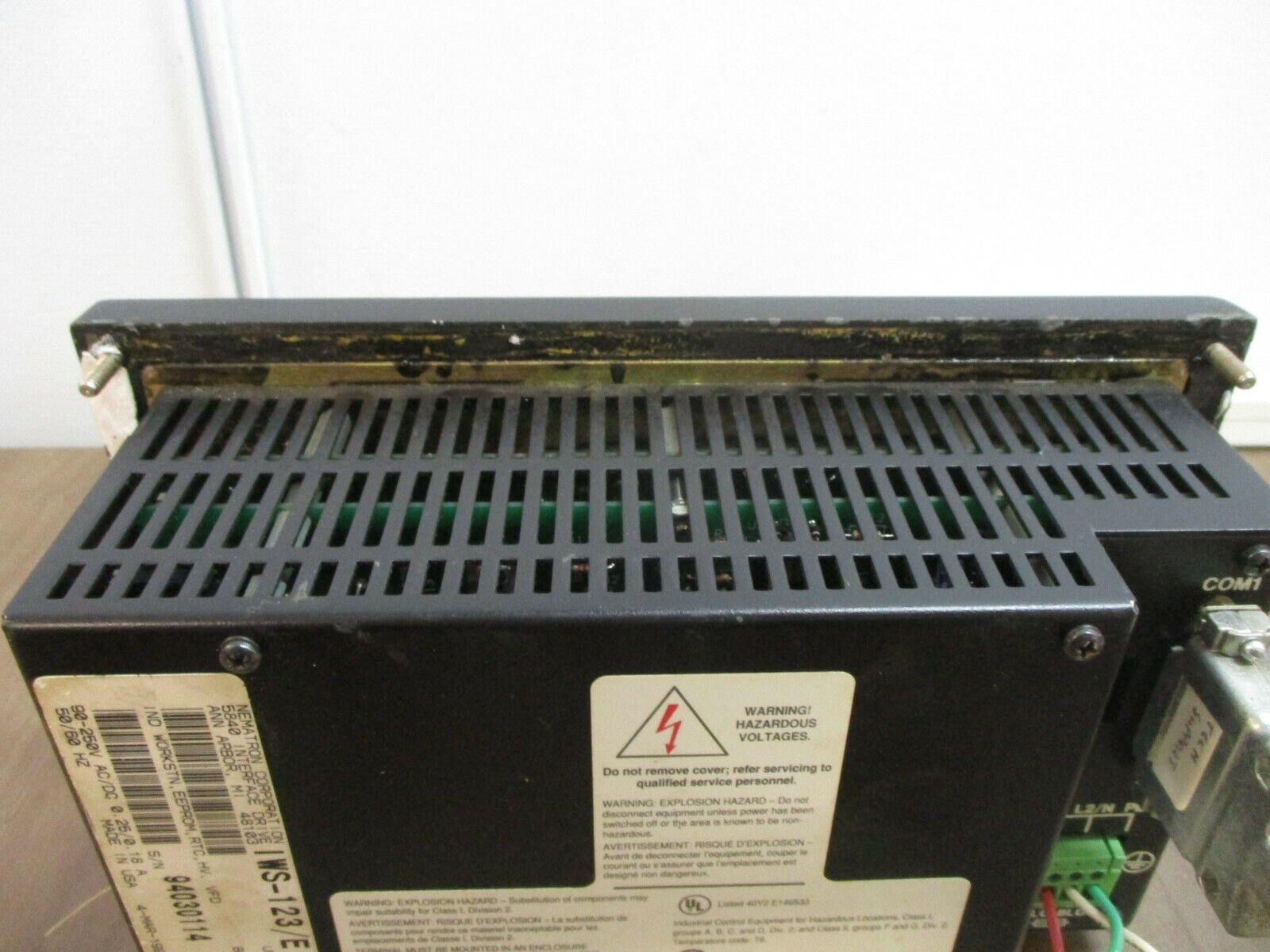 Nematron Industrial Workstation IWS-123/E Rev. F BIOS/FMW: 2.00, 90-250VAC/DC