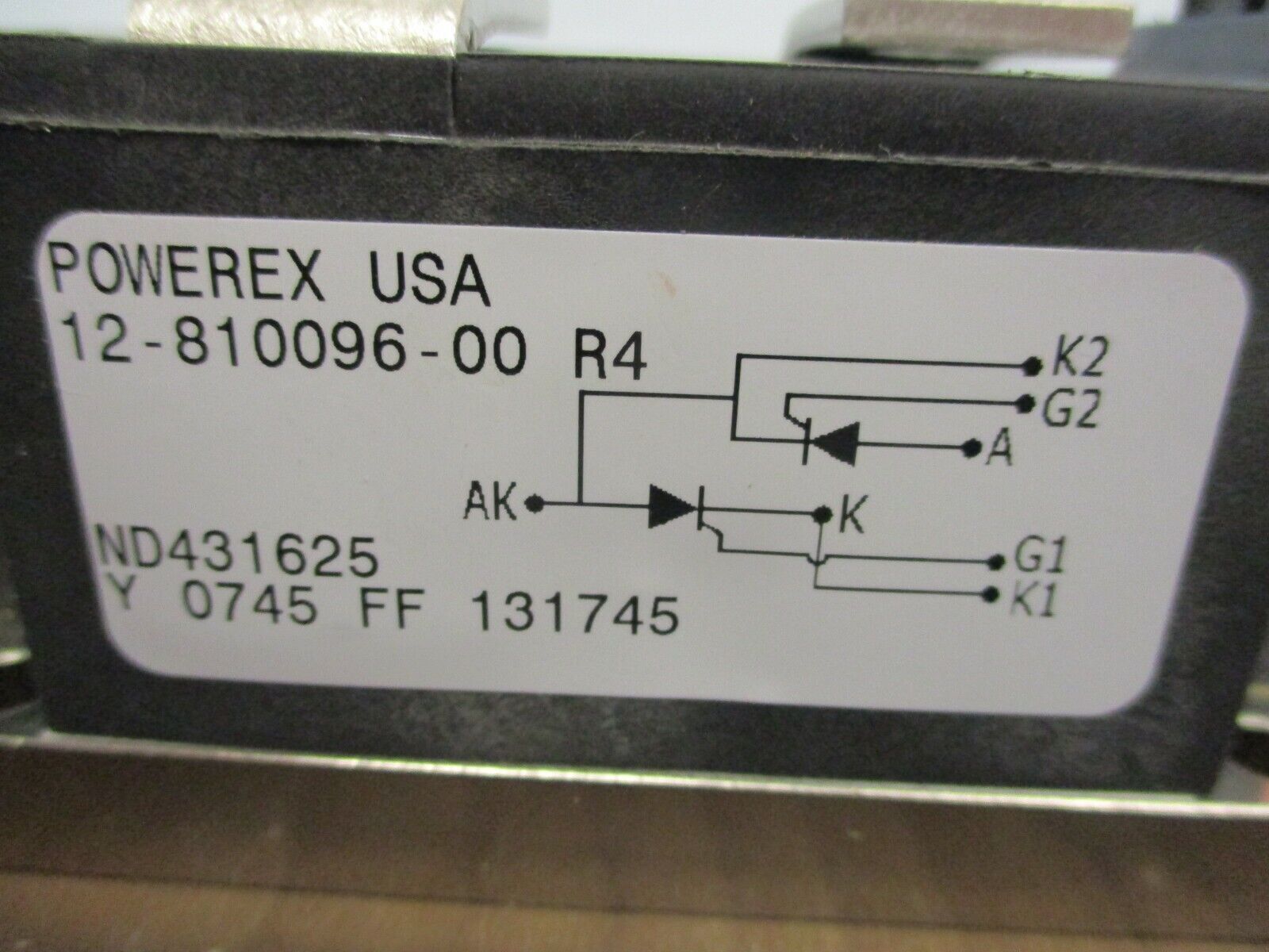 Powerex Power Module 12-810096-00 R4 Used