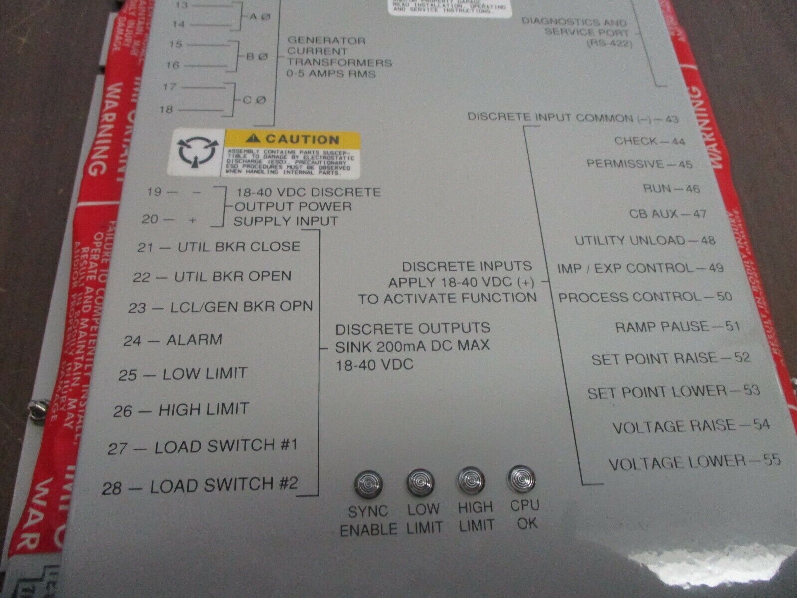 Woodward Master Synchronizer & Load Center 9907-004 Rev. C *No Box* New Surplus