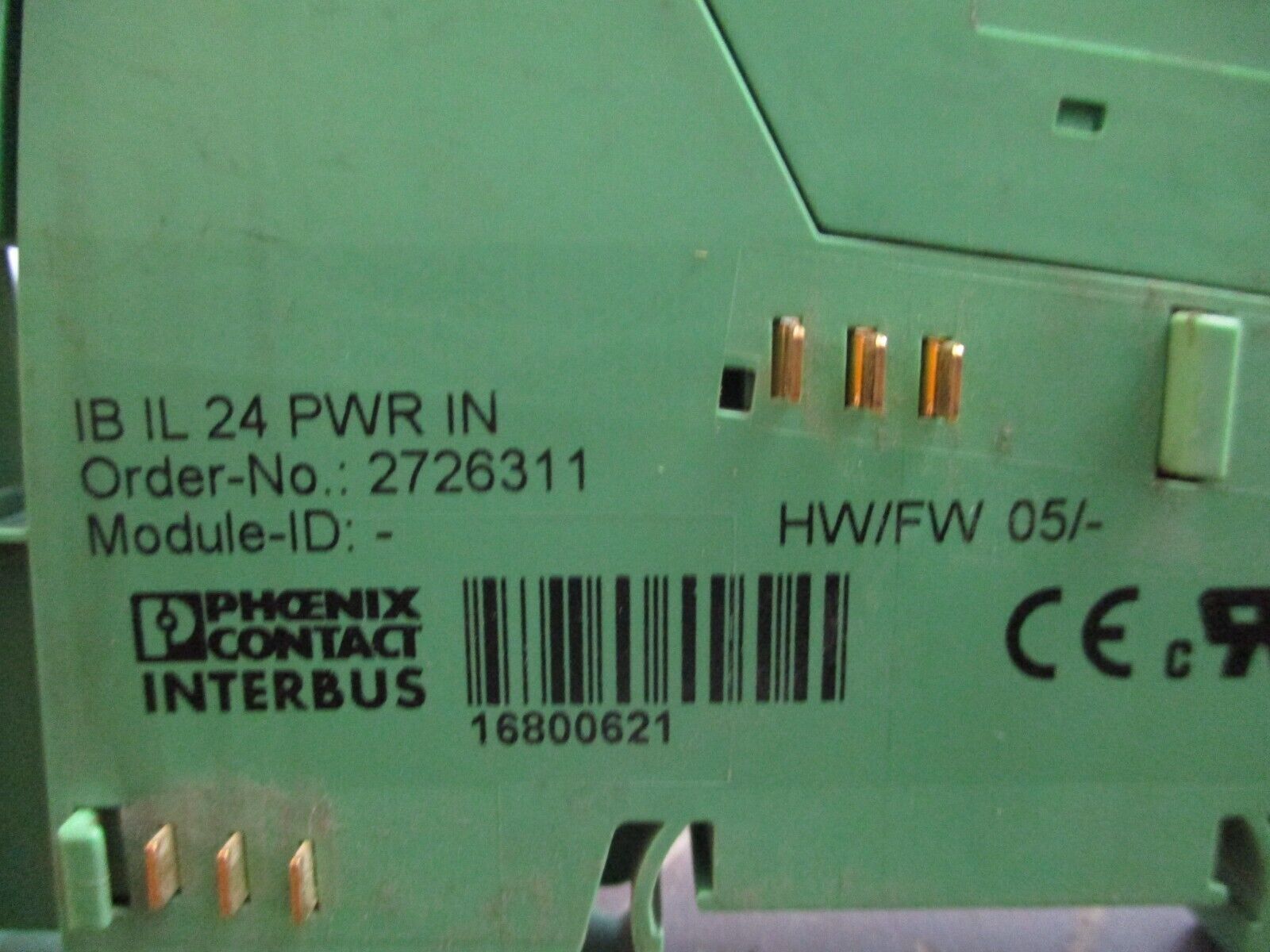 Phoenix Contact Interbus Inline Power Terminal Block 2726311 IBIL24PWRIN HW: 05