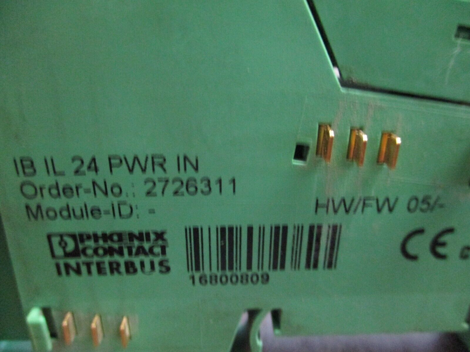 Phoenix Contact Interbus Inline Power Terminal Block 2726311 IBIL24PWRIN HW: 05