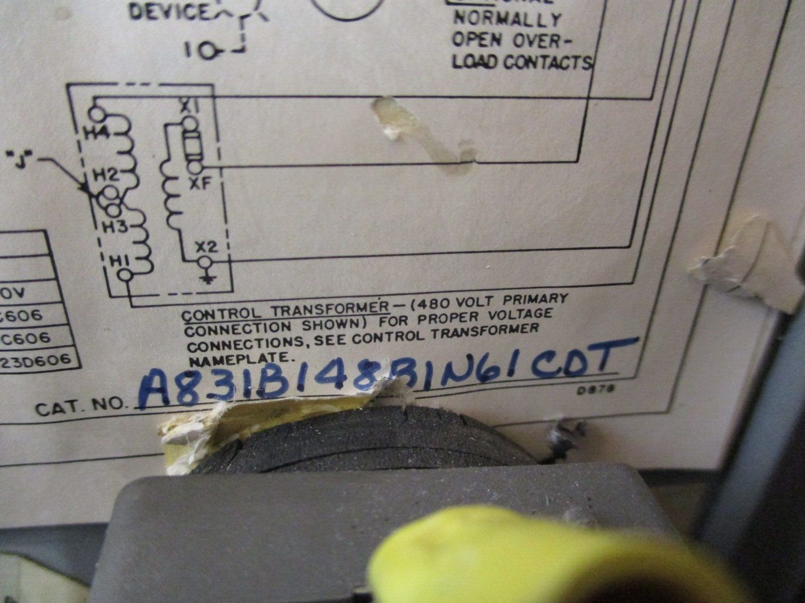 Gould Fusible Combination A831B148B1N61C0T Size 0 18A 600V Used