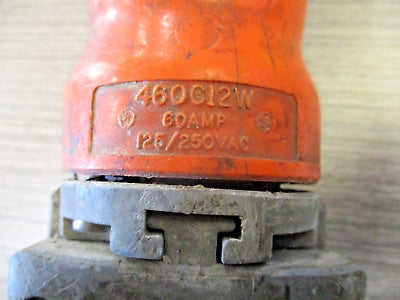 Hubbell Connector 460C12W wire end *No Cover* Used