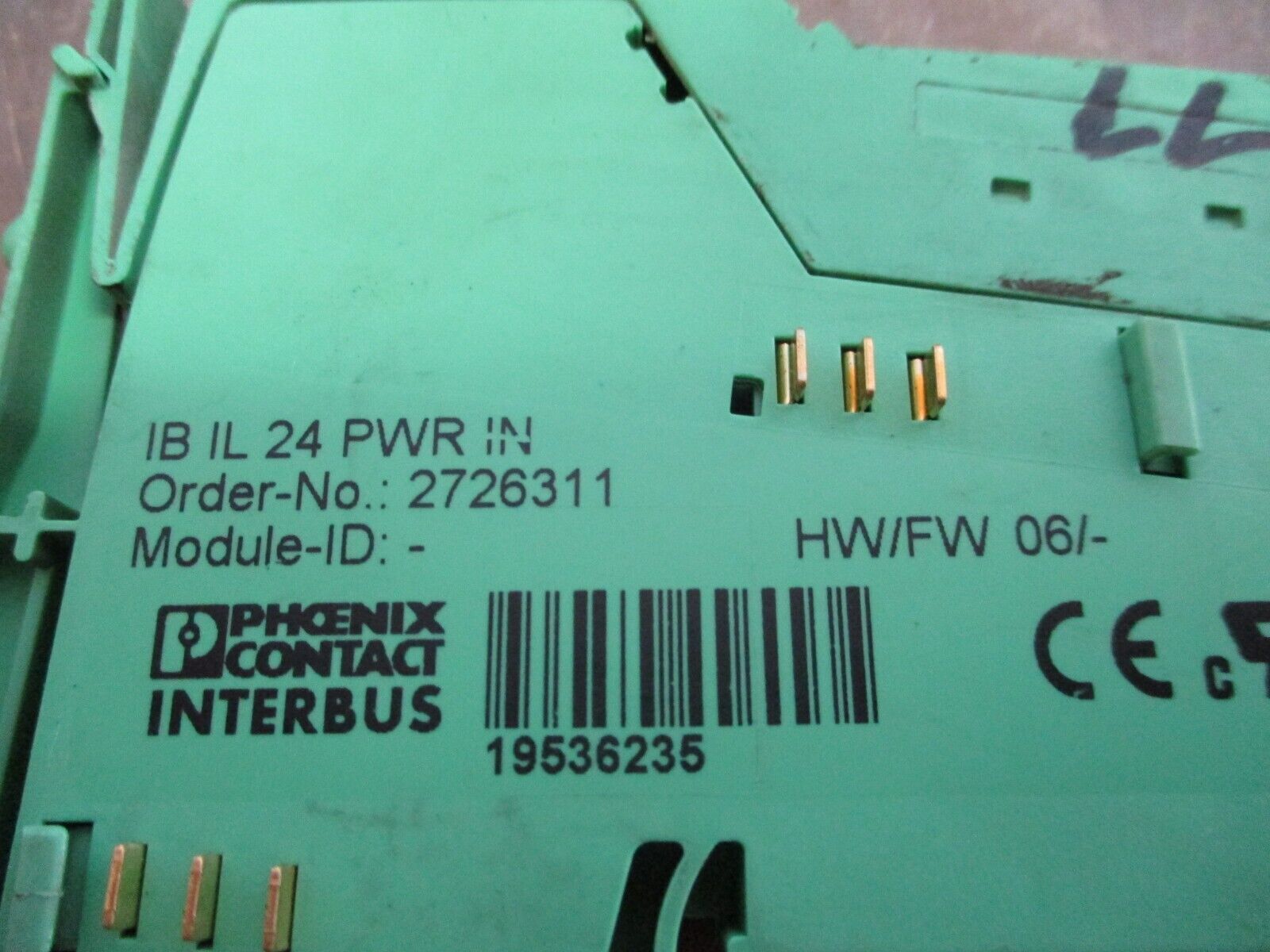 Phoenix Contact Interbus Inline Power Terminal Block 2726311 IBIL24PWRIN HW: 06