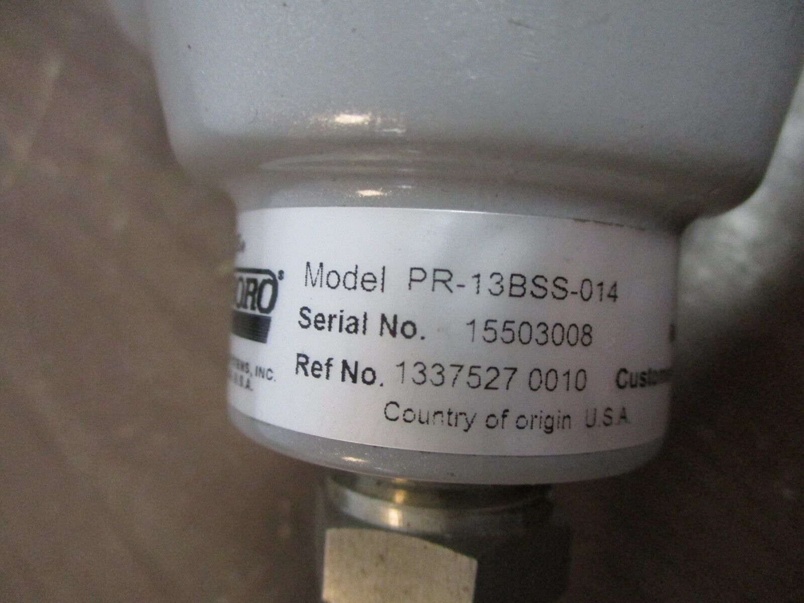 Foxboro Temperature Probe PR-13BSS-014 *Missing 3 Terminal Screws* Used