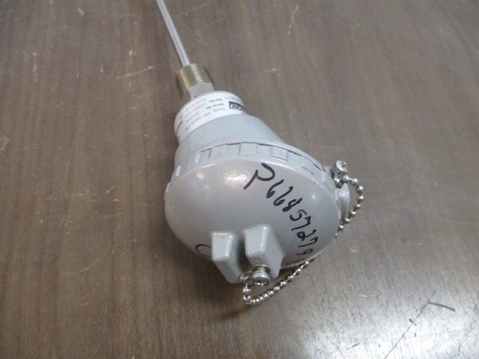 Foxboro Temperature Probe PR-13BSS-014 *Missing 3 Terminal Screws* Used