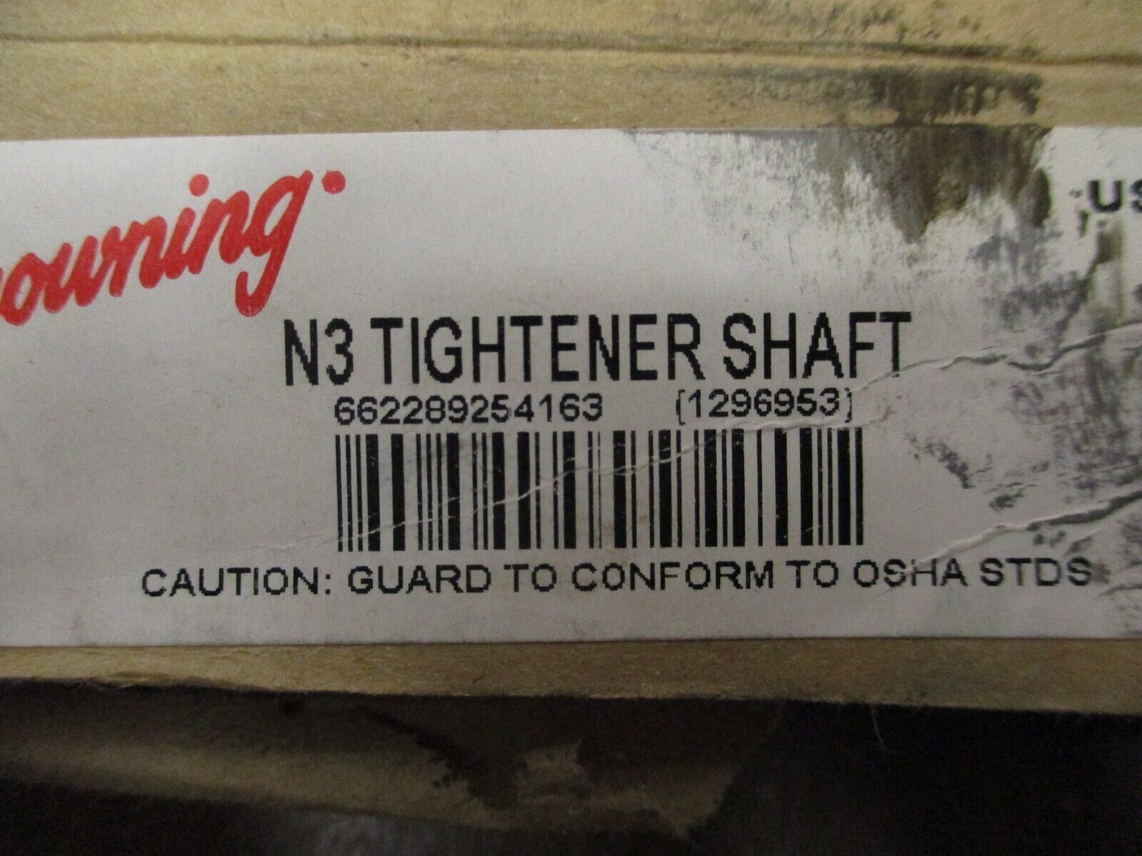 Browning N3 Tightener Shaft 1296953 New Surplus
