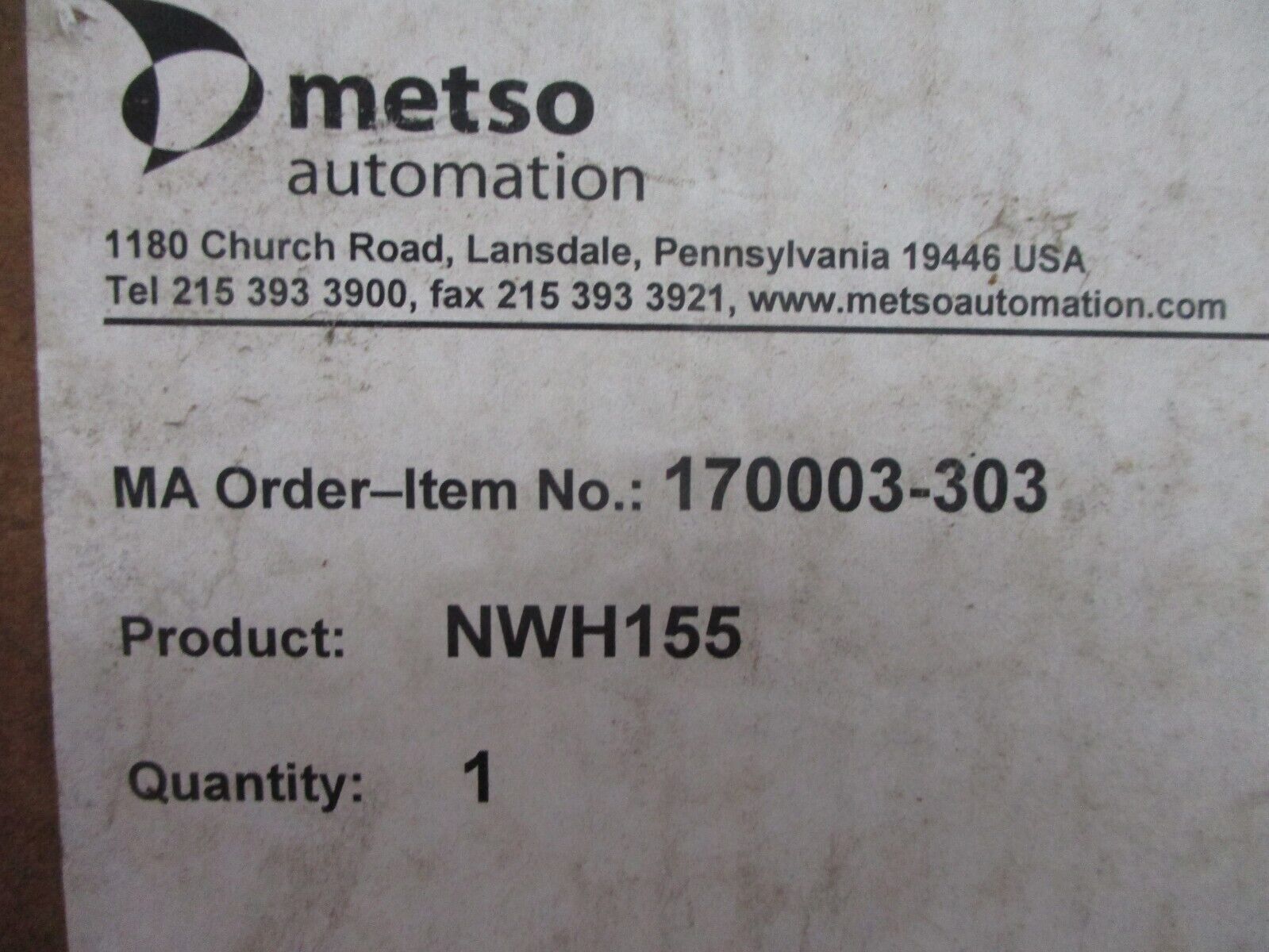 Metso Automation 1NWH155 Ethernet Hub 170003-303 New Surplus