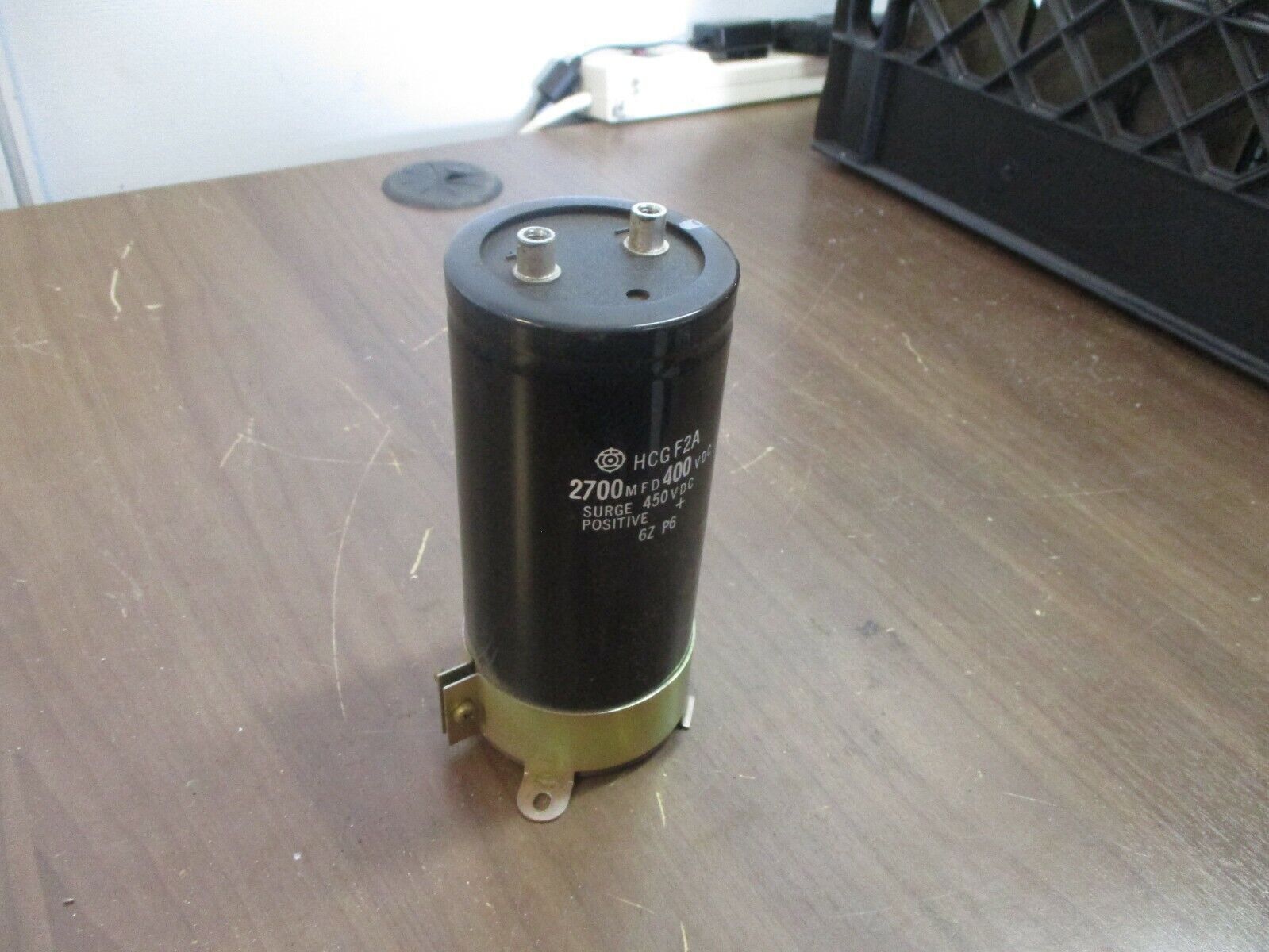 Hitachi Capacitor HCGF2A 2700MFD 400VDC Used