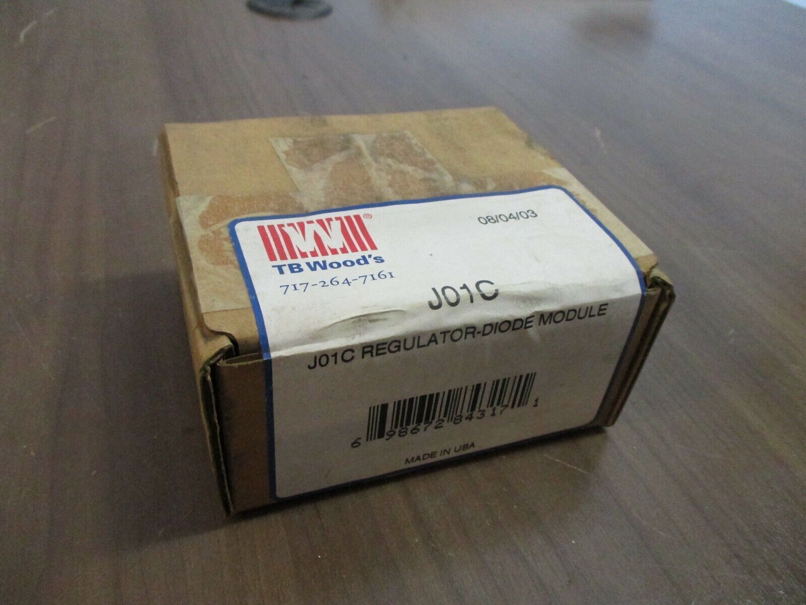 TB Woods Regulator-Diode Module J01C New Surplus