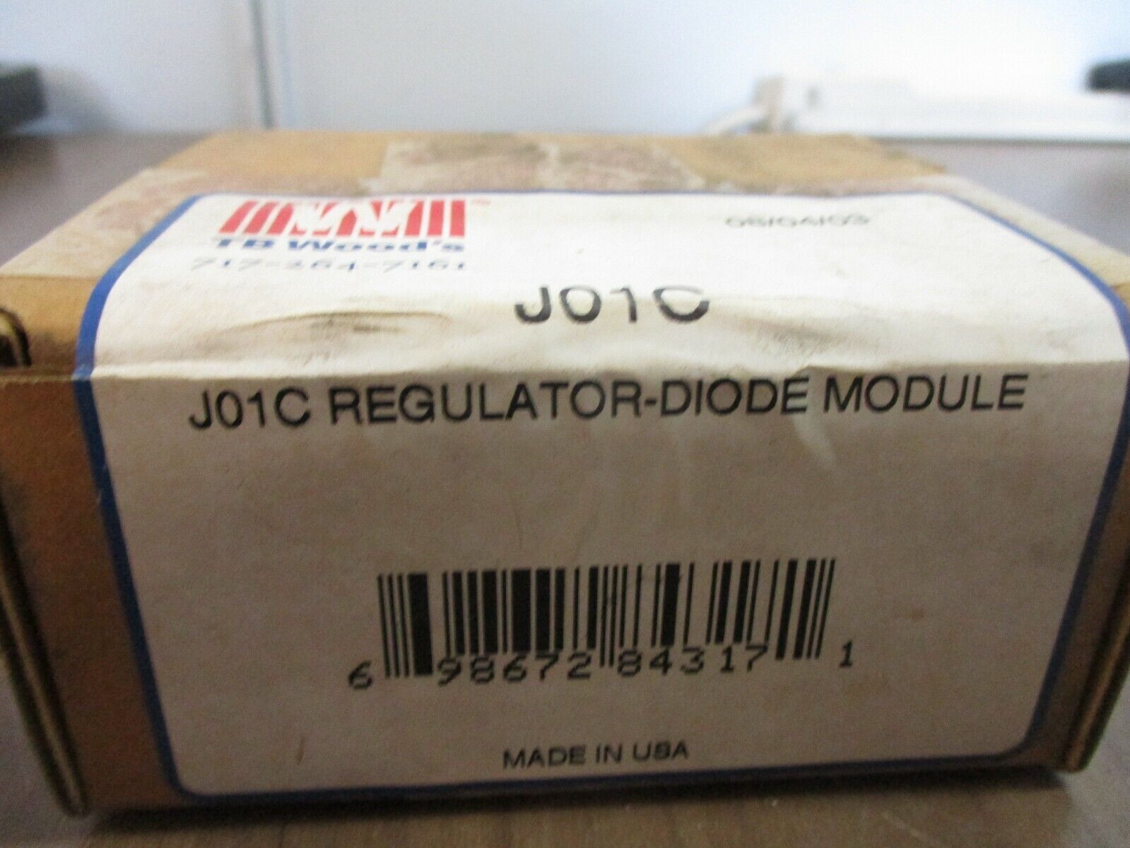 TB Woods Regulator-Diode Module J01C New Surplus