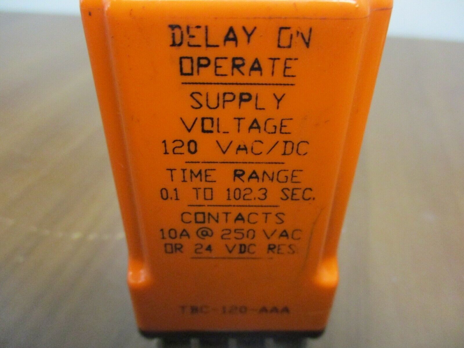 Diversified Electronics Time Delay Relay TBC-120-AAA 120V Range: 0.1-102.3 sec