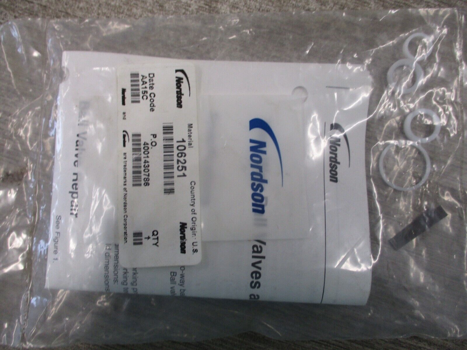 Nordson Valve Repair Kit 106251 New Surplus