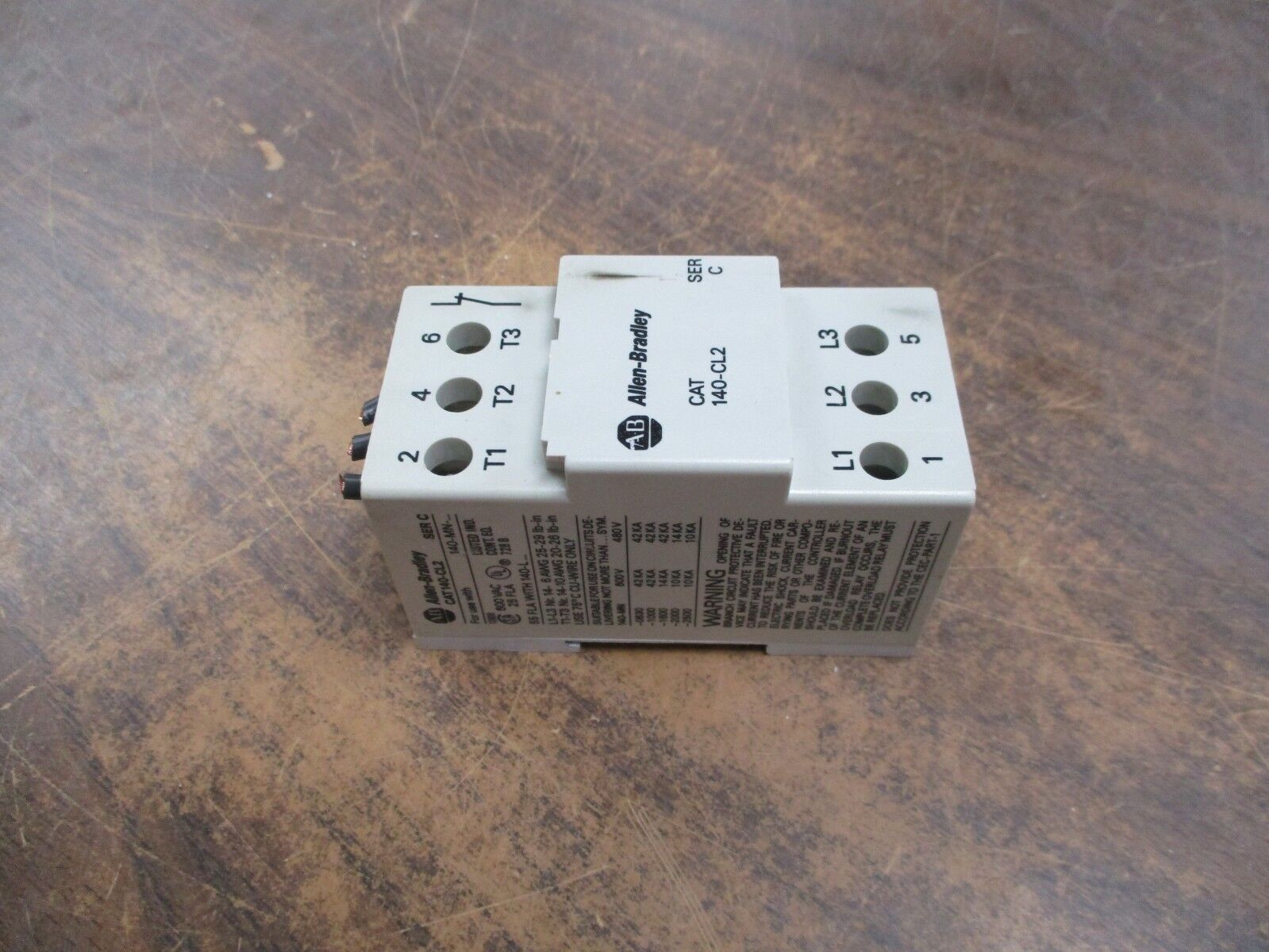 Allen-Bradley Current Limiter 140-CL2 Ser. C 25A 600V Used