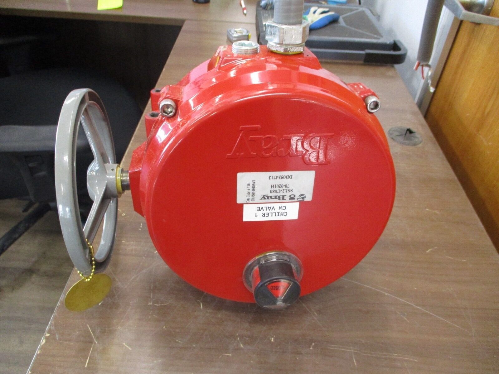 Bray Actuated Butterfly Valve SSL2-C080 70-0201H Size 8" Stem: SS416 Seat: EPDM