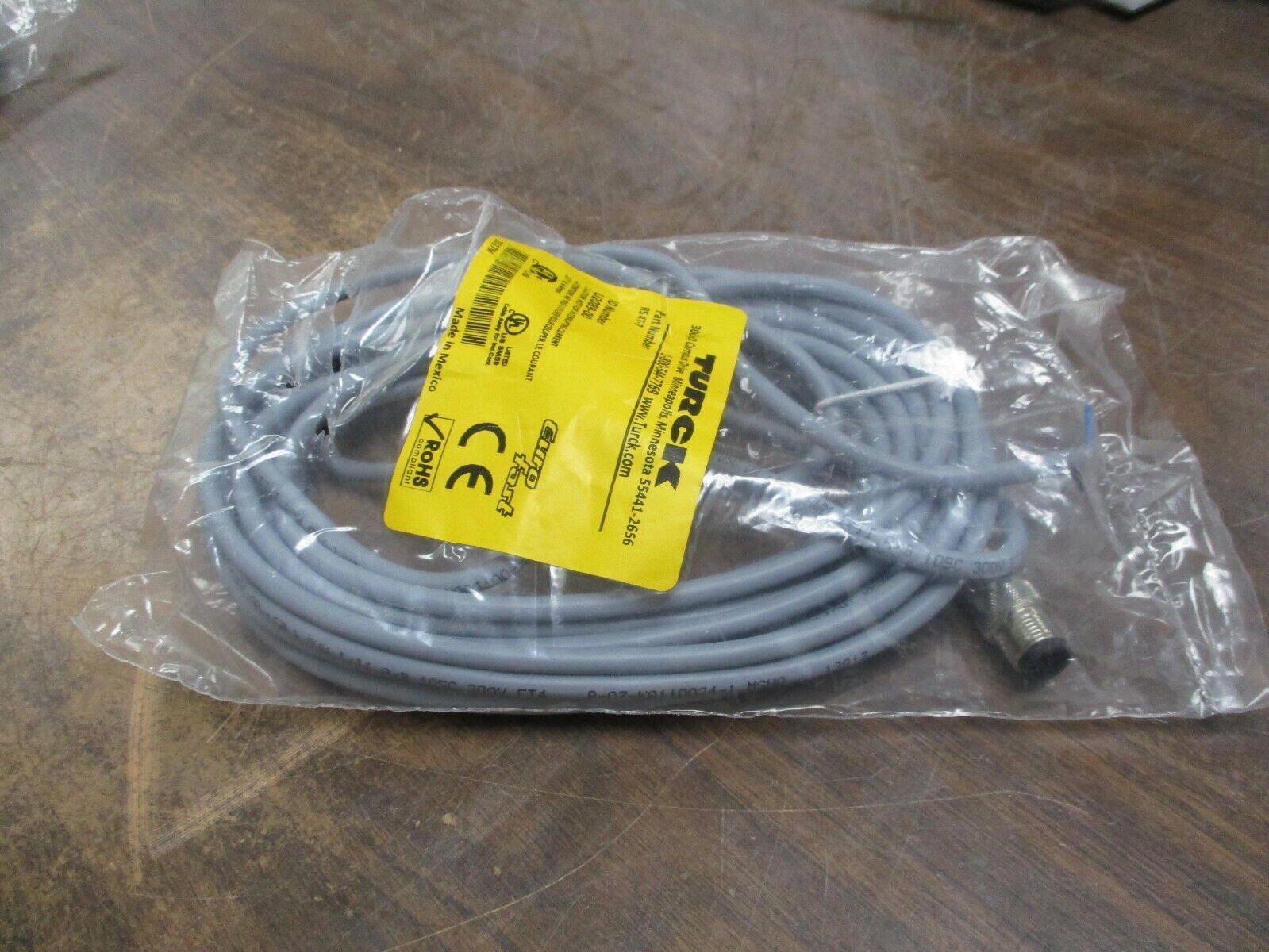 Turck Eurofast Sensor Cable RS 4T-7 22AWG / 3 New Surplus