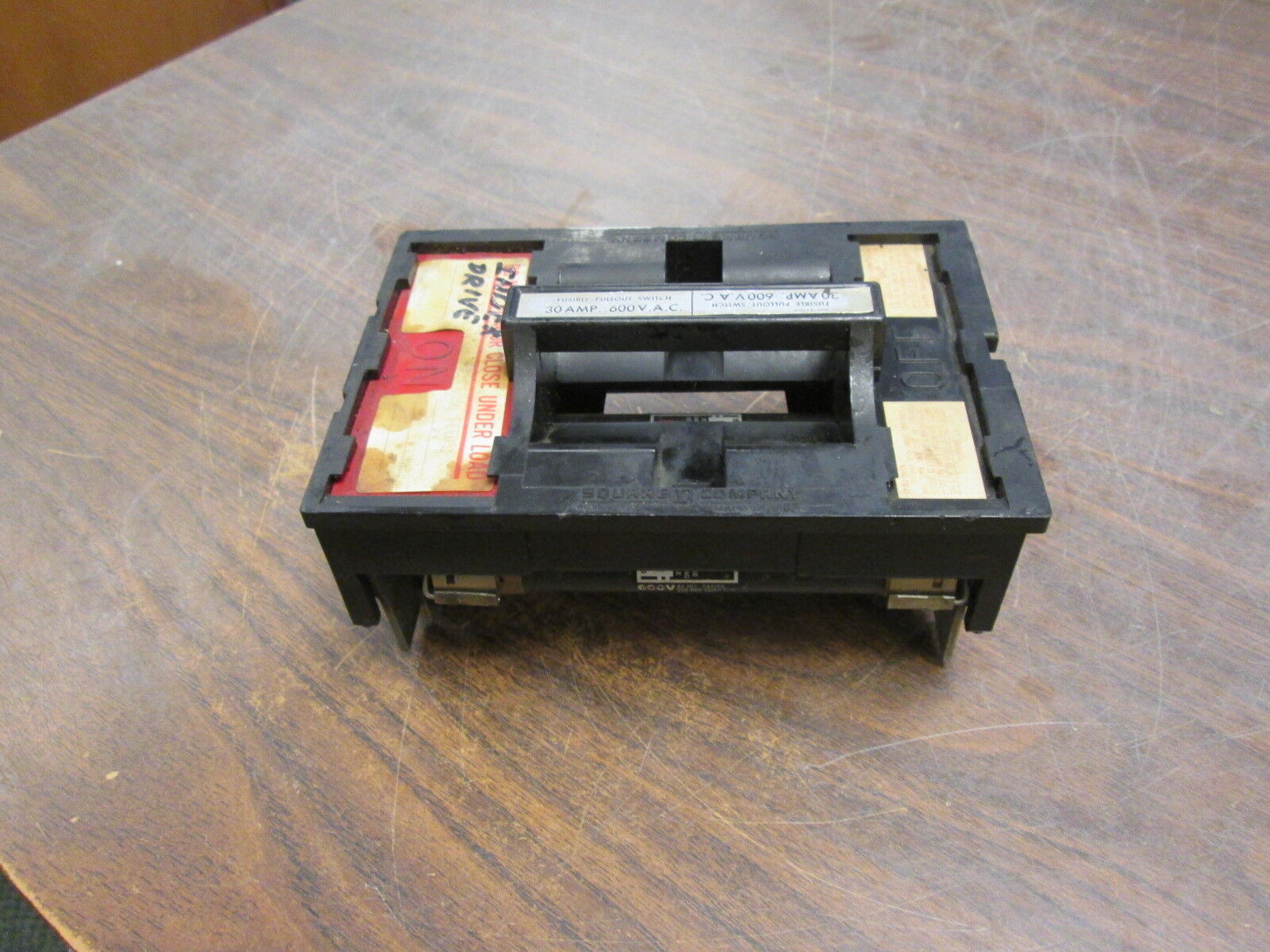 Square D Fuse Pullout 40274-309-01 30A 600V 3P Used