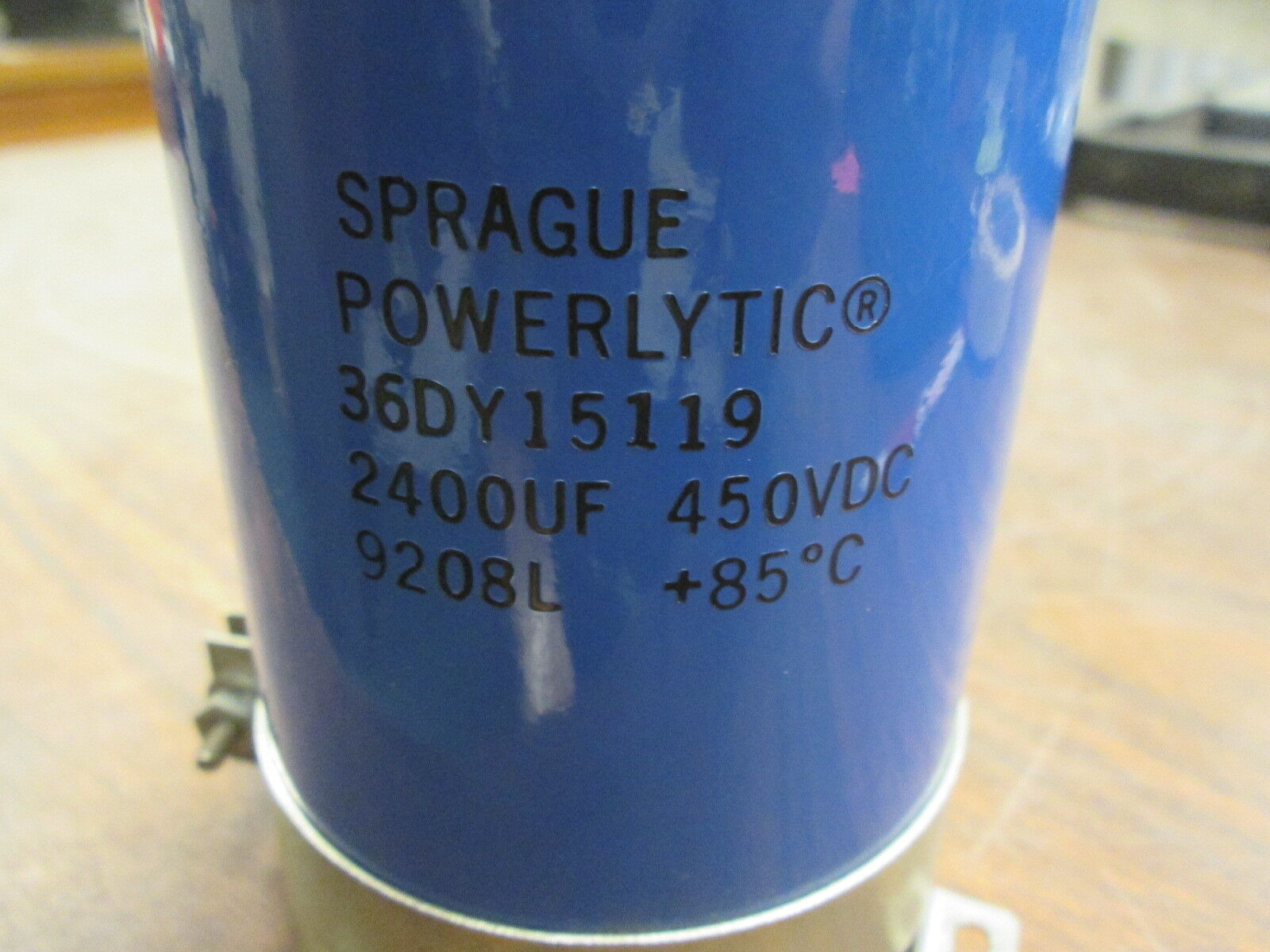 Sprague Powerlytic Capacitor 36DY15119 2400UF 450VDC Used