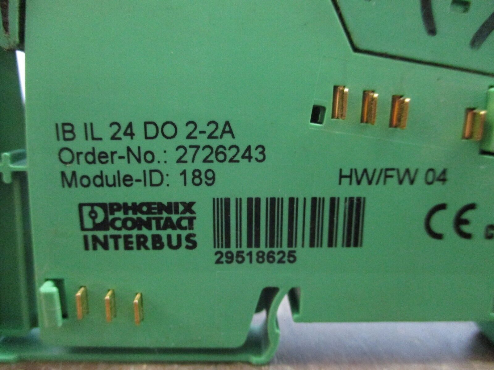 Phoenix Contact Interbus Inline Digital Output Terminal 2726243 IBIL24DO 2-2A