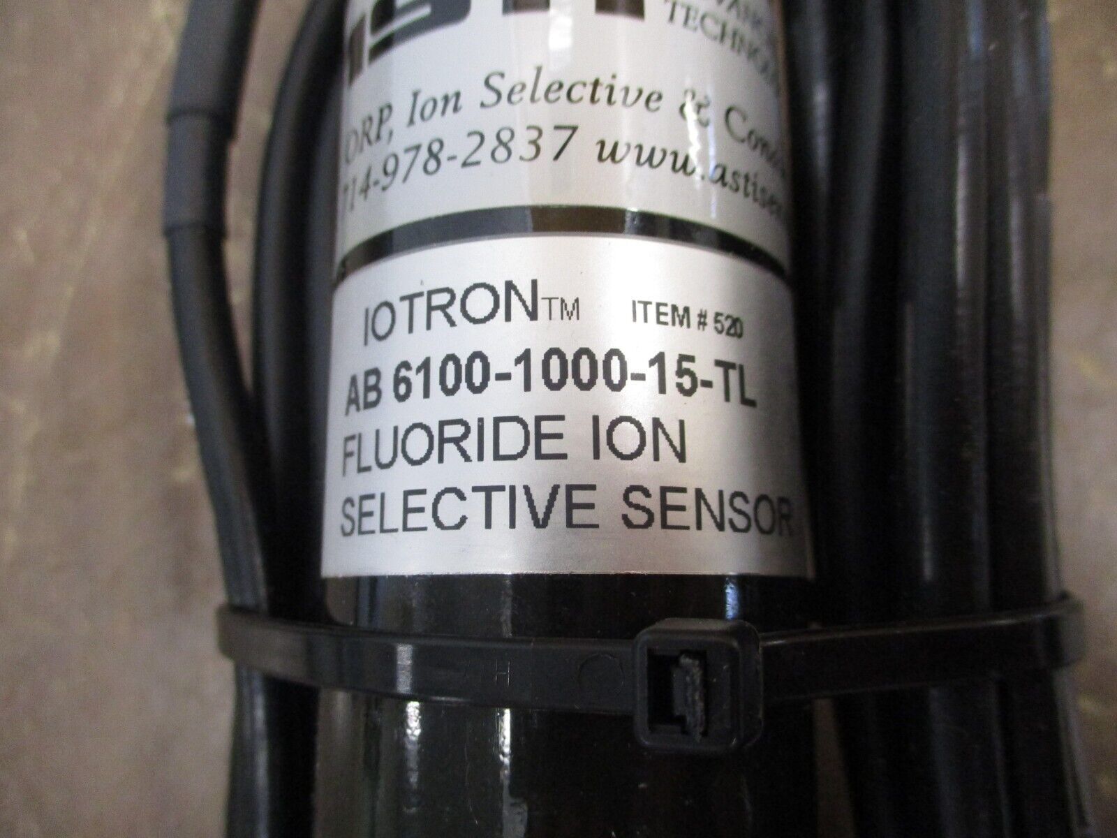ASTi Iotron FluorideIon Selective Sensor AB6100-1000-15-TL *No Box* New Surplus
